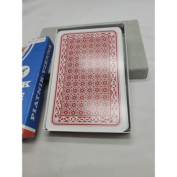 Piatnik Vienna Austria Vintage Giant Size Playing Cards 5" x 7.25" 54 Cards - Picture 8 of 9